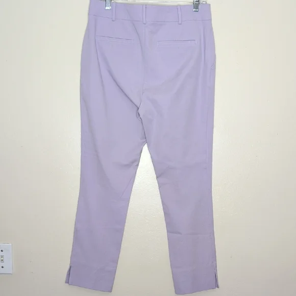 Anthropologie The essential Slim pants Lavender Trousers size 10 - Picture 3 of 9